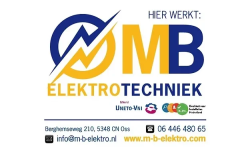 M-B ELEKTRO, een elektricien werkzaam in Oss